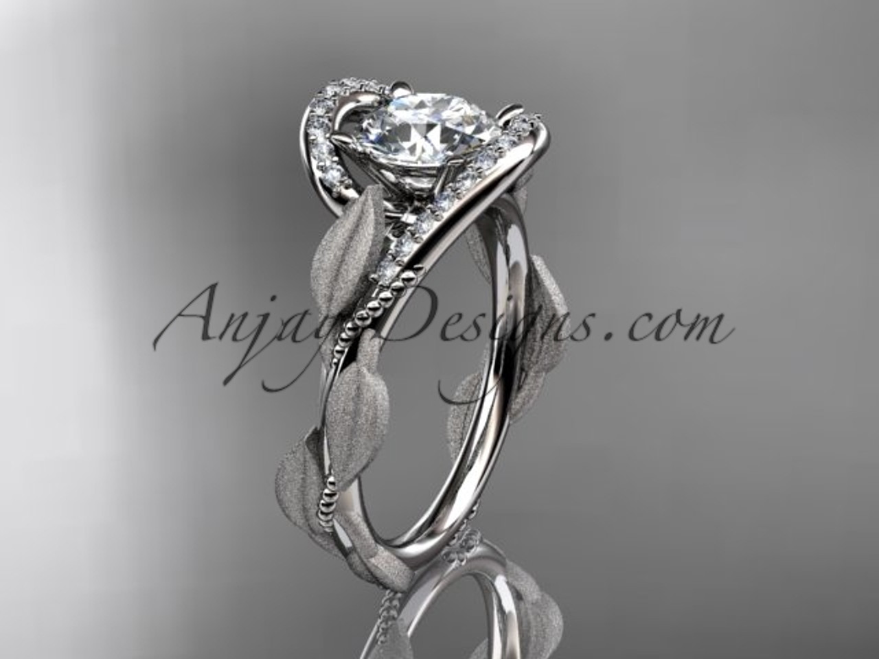 Meteorite Wedding Ring Set with Rough Diamond | Jewelry by Johan - Jewelry  by Johan